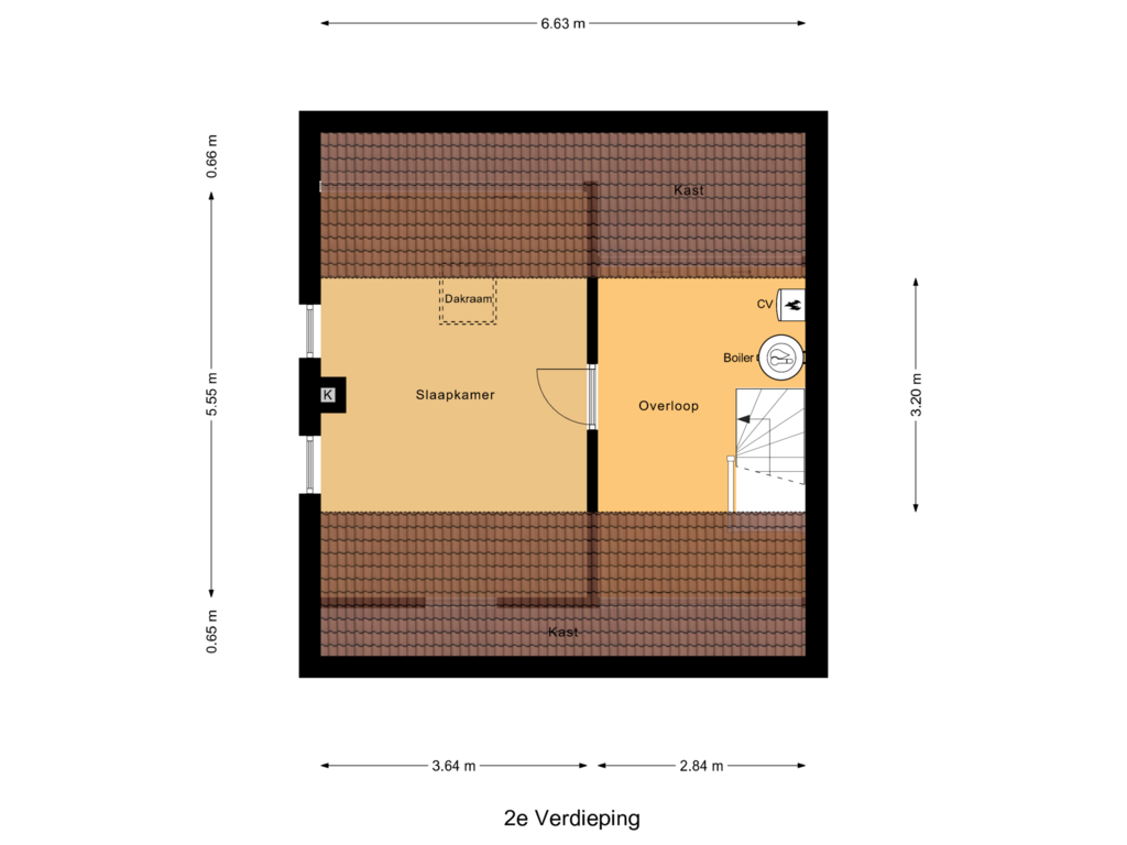 View floorplan of 2e Verdieping of Withagen 33