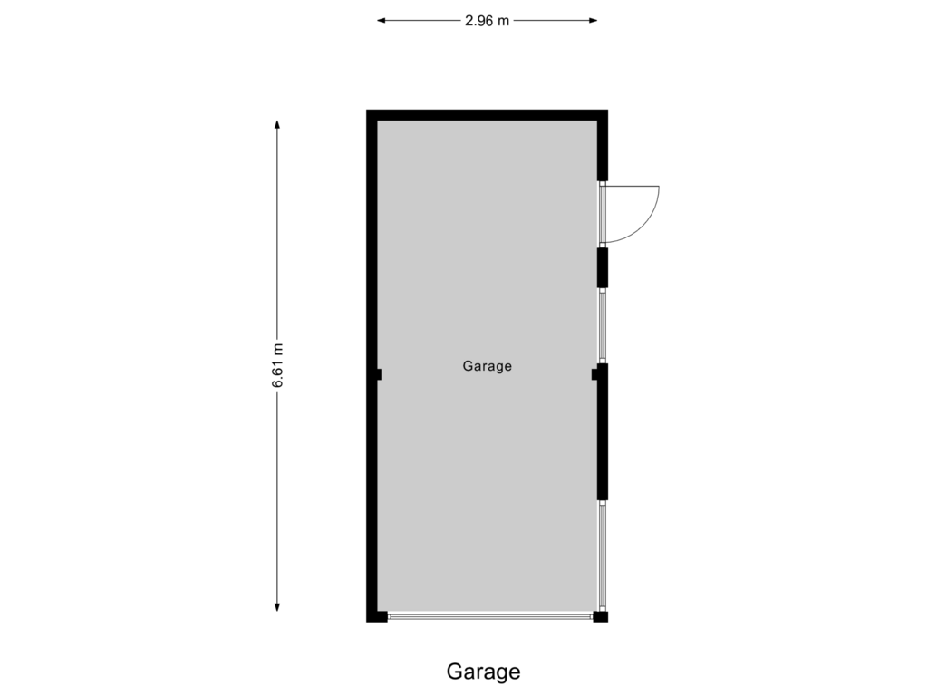 View floorplan of Garage of Withagen 33