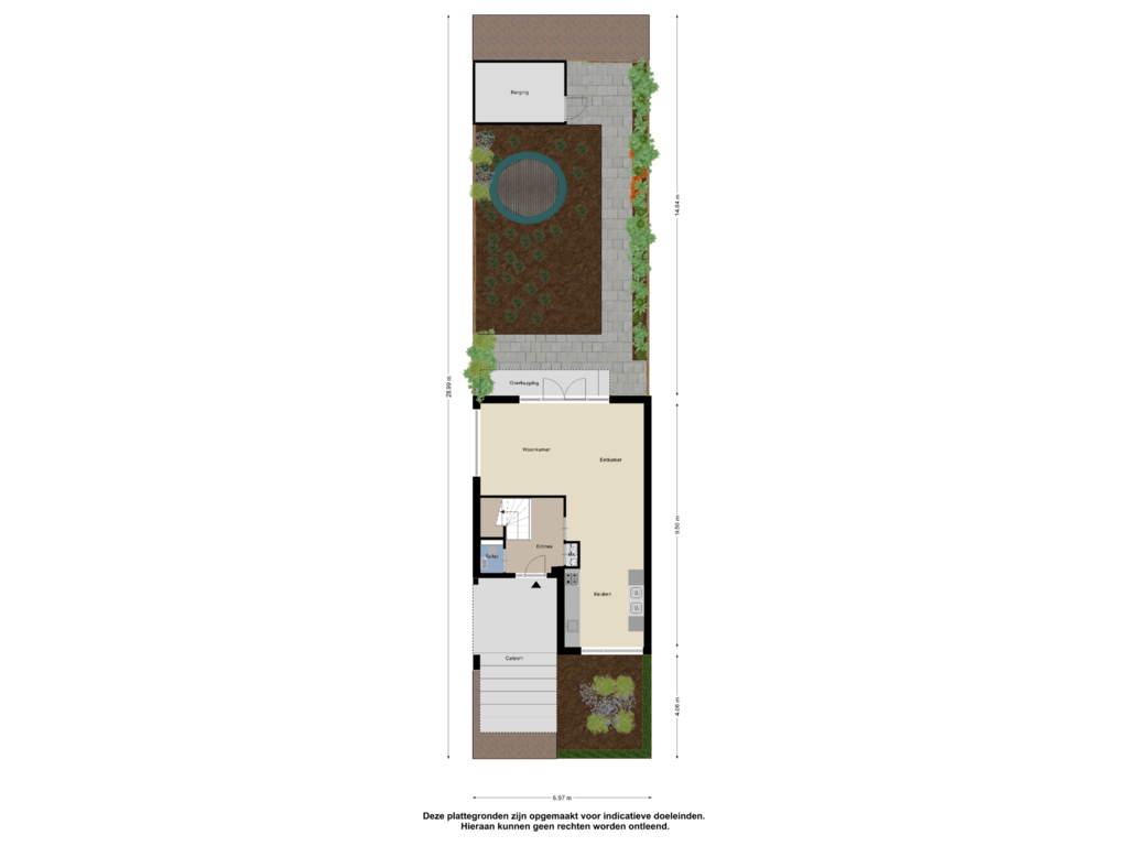 Bekijk plattegrond van Begane Grond Tuin van Mortel 63