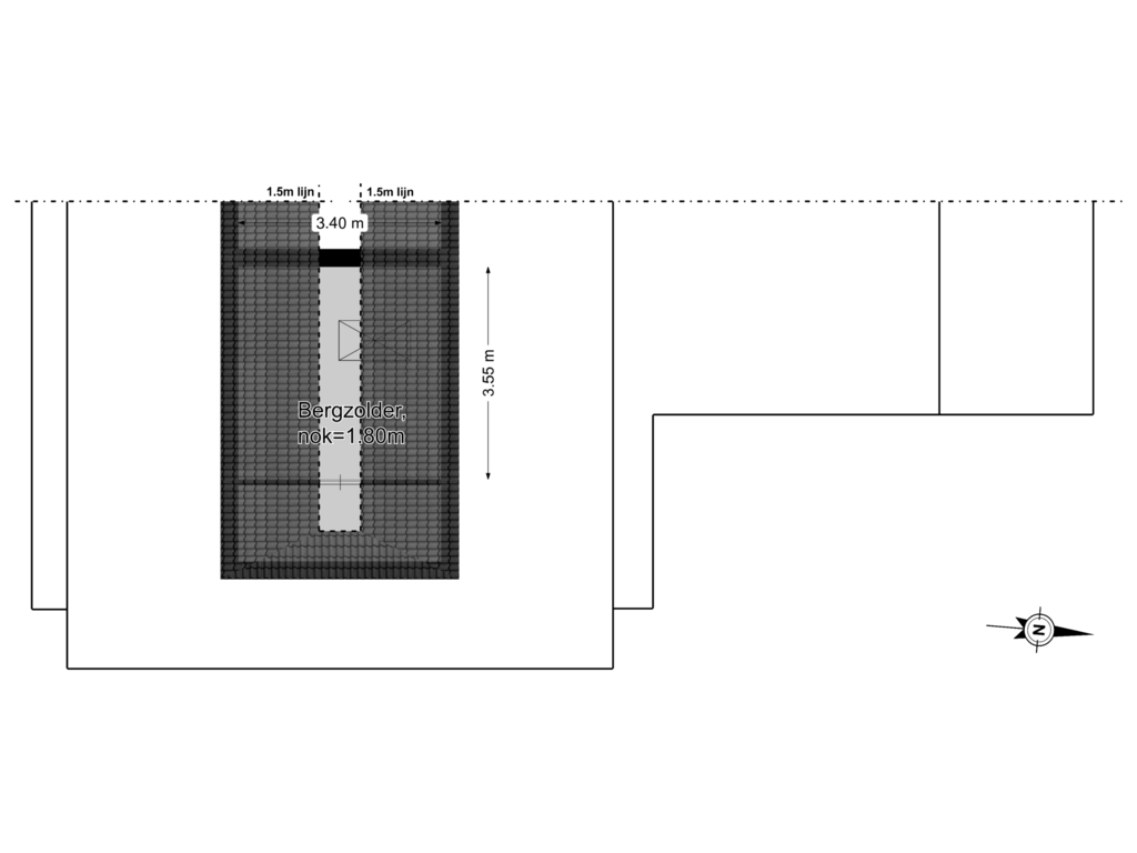 View floorplan of 3e Verdieping of Gasthuislaan 12