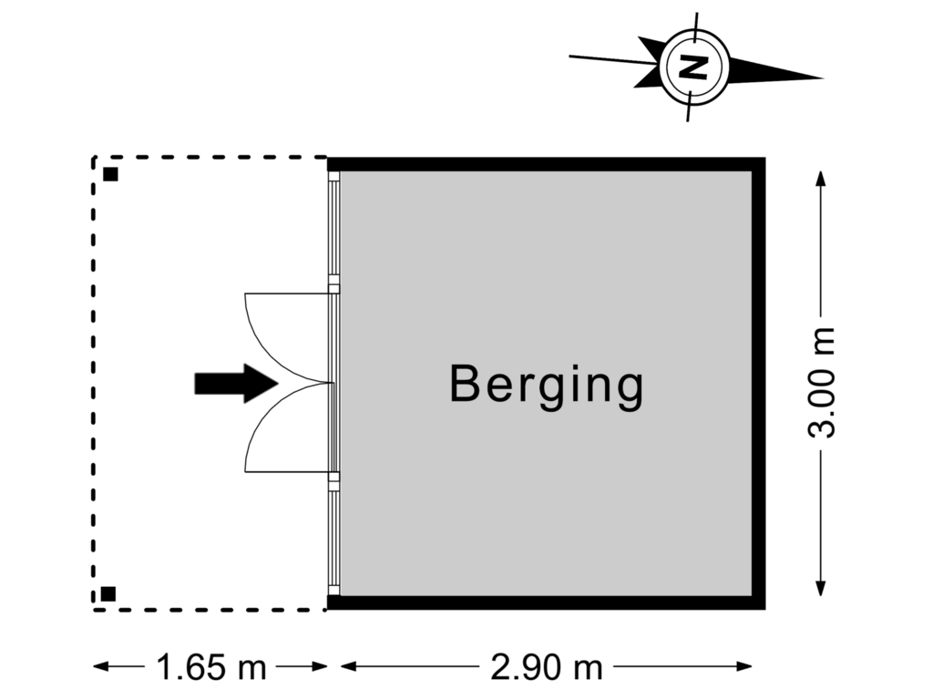 View floorplan of Bijgebouw of Gasthuislaan 12