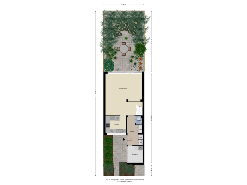 Bekijk plattegrond van Begane Grond Tuin van Kamperfoeliestraat 5