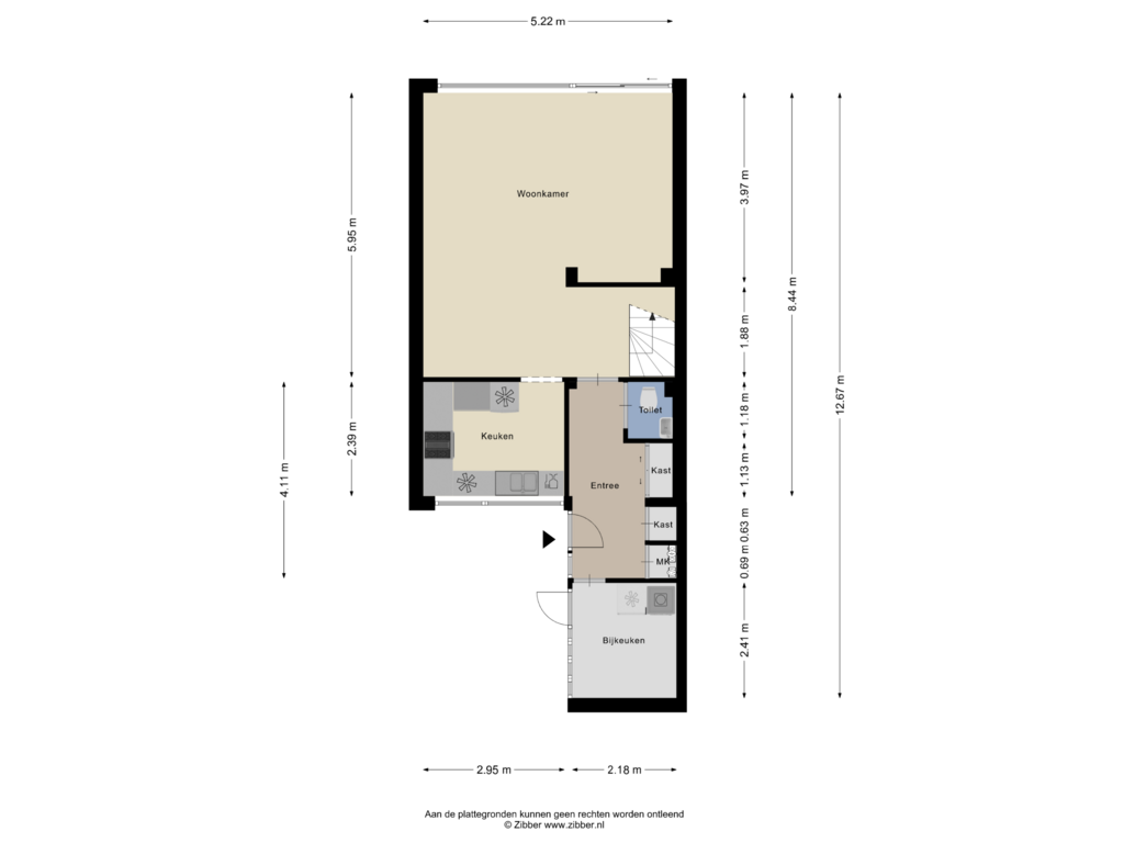 Bekijk plattegrond van Begane Grond van Kamperfoeliestraat 5