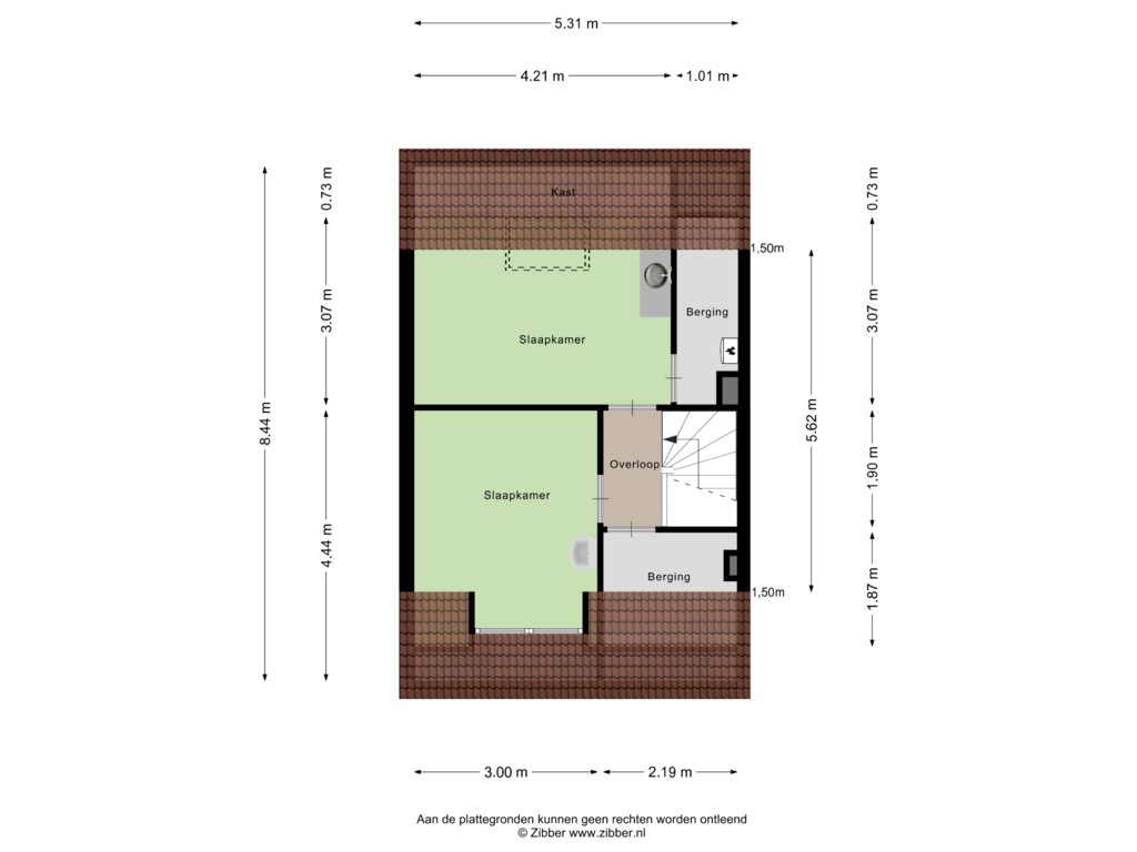 Bekijk plattegrond van Tweede Verdieping van Kamperfoeliestraat 5