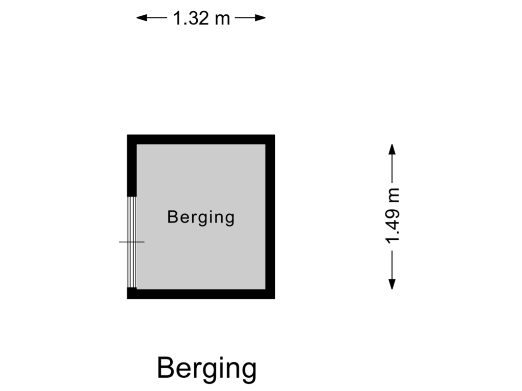 Bekijk plattegrond van Berging van Nijmeegsestraat 31-G