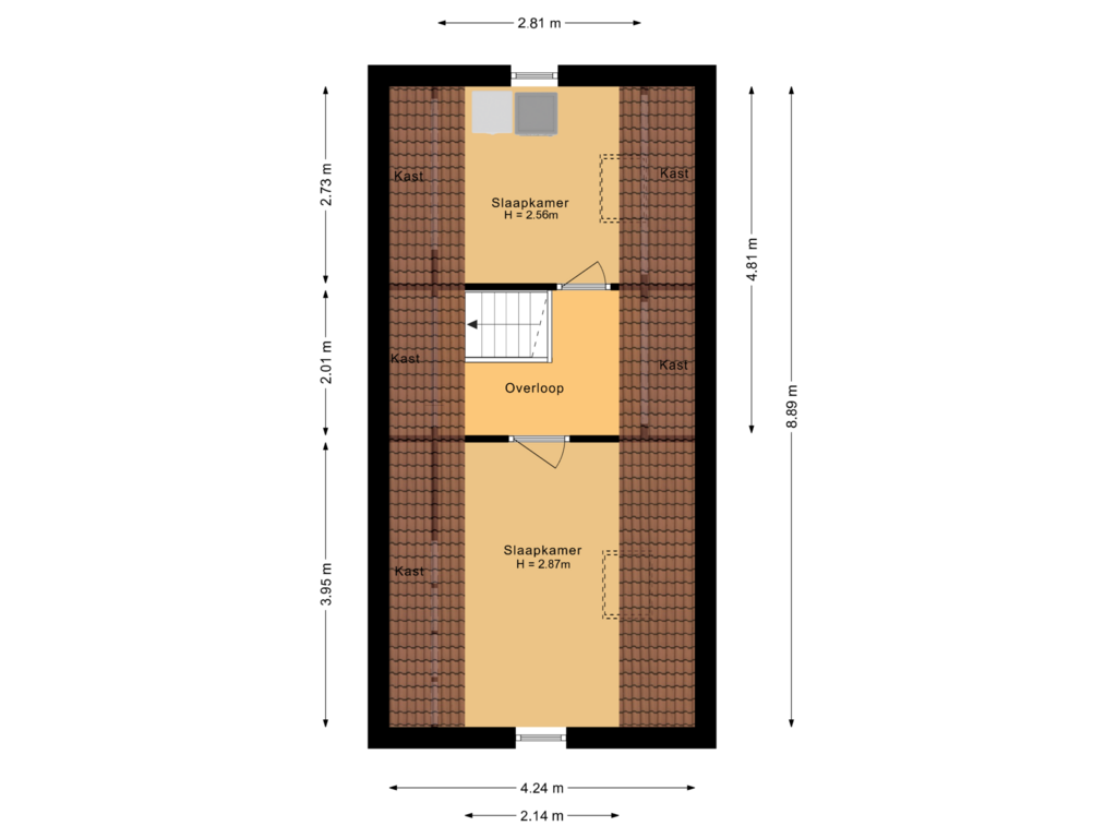 Bekijk plattegrond van Tweede verdieping van Doorsteek 10