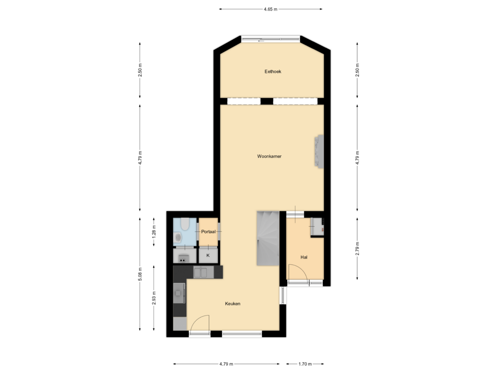 Bekijk plattegrond van Begane grond van Olmebeek 33