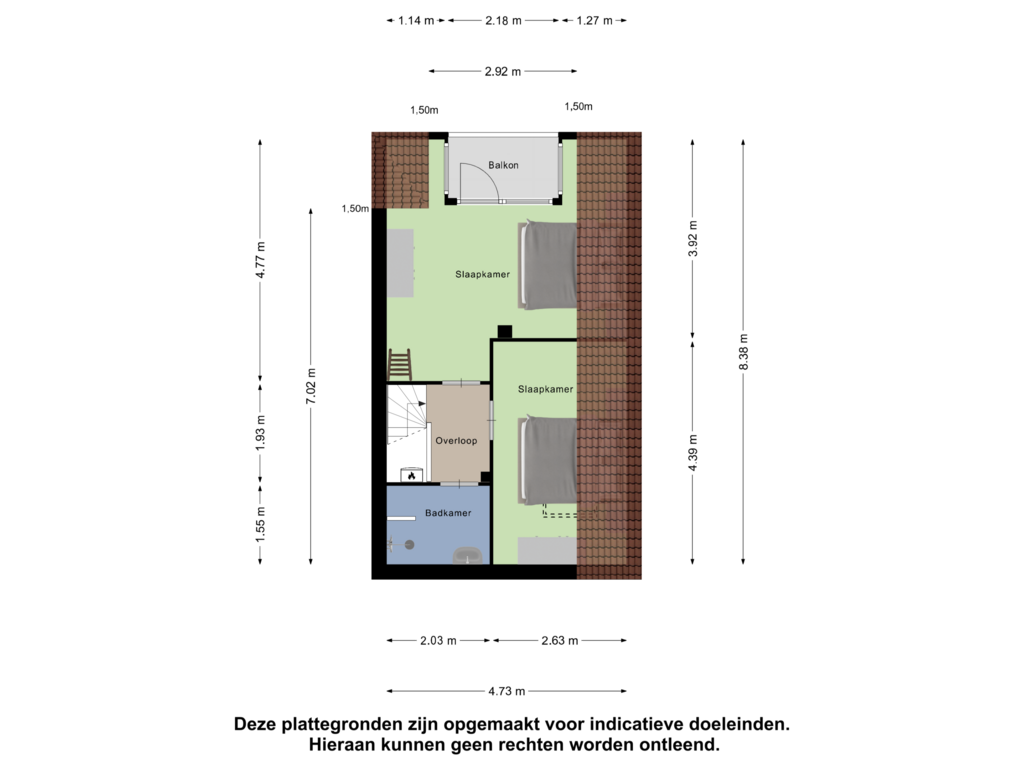 Bekijk plattegrond van Eerste verdieping van Oude Herengracht 18-A