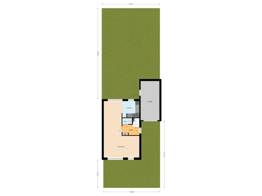 Bekijk plattegrond van Situatie van Angerslaan 22