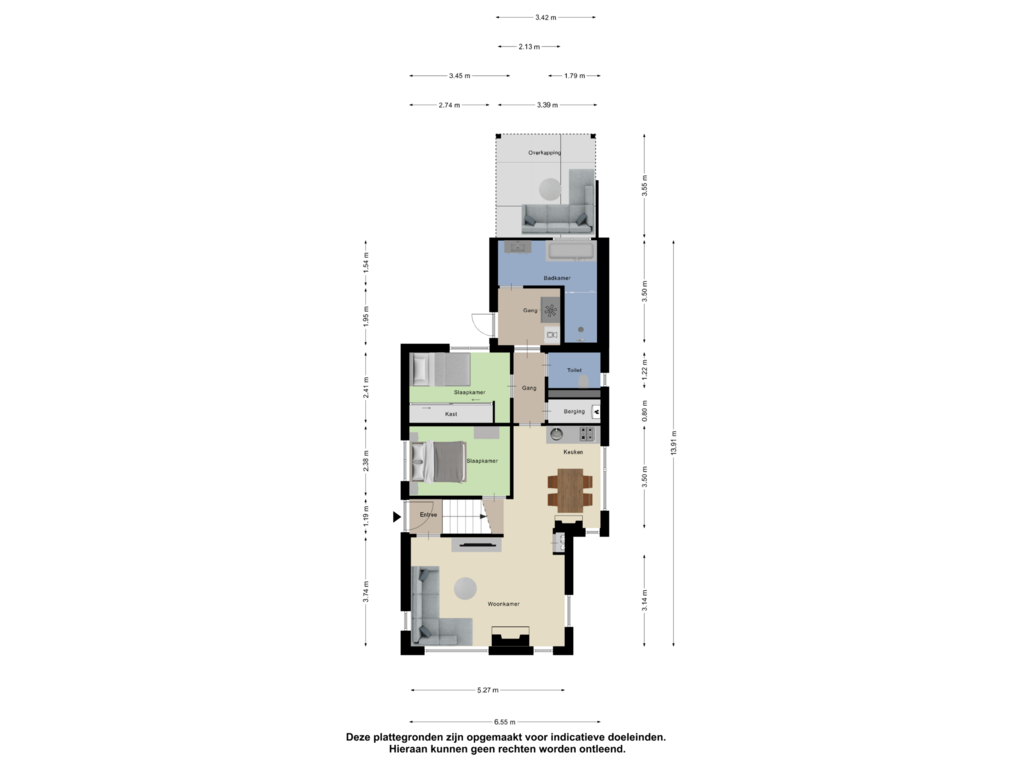 Bekijk plattegrond van Begane grond van Ceresstraat 22