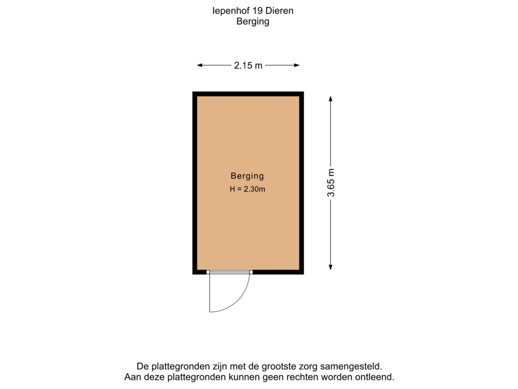 Bekijk plattegrond van Berging van Iepenhof 19