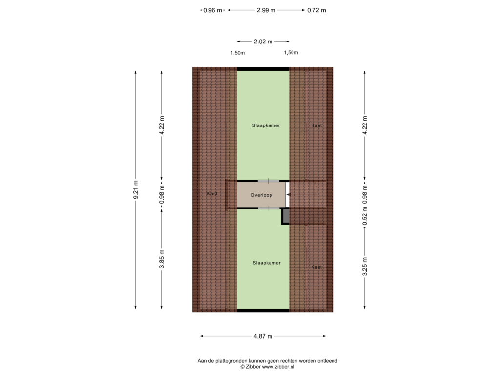 Bekijk plattegrond van Zolder van Lichtenberg 21