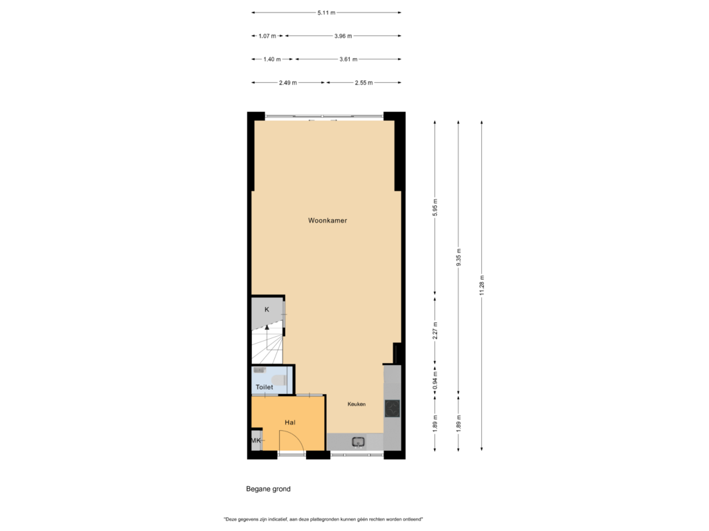 Bekijk plattegrond van Begane grond van Laan van Broekpolder 122