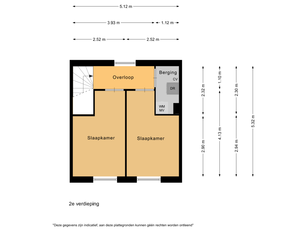 Bekijk plattegrond van 2e verdieping van Laan van Broekpolder 122