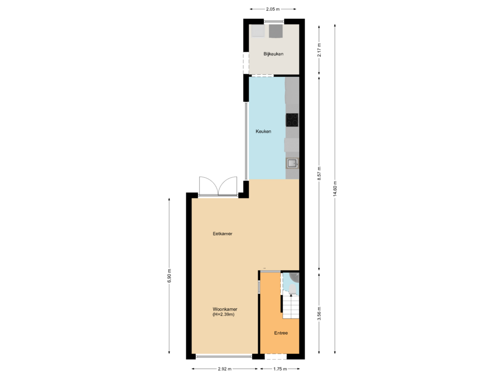 Bekijk plattegrond van First floor van Burgemeester Schoutsenstraat 17