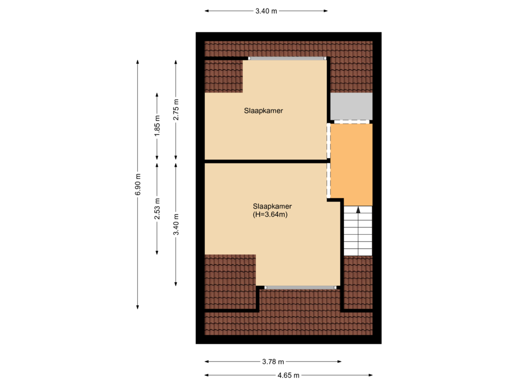 Bekijk plattegrond van Floor 2 van Burgemeester Schoutsenstraat 17