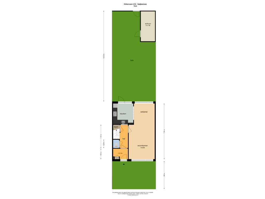 Bekijk plattegrond van TUIN van Kikkerveen 410