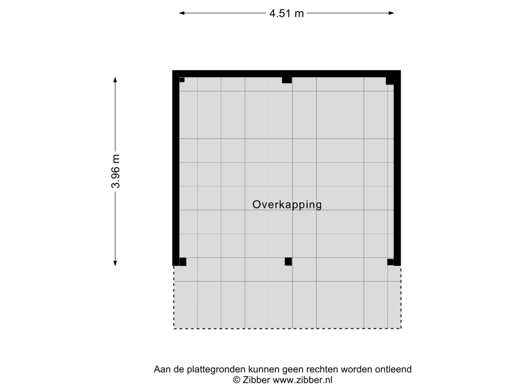 Bekijk plattegrond van Overkapping van Hof van de Paltz 79