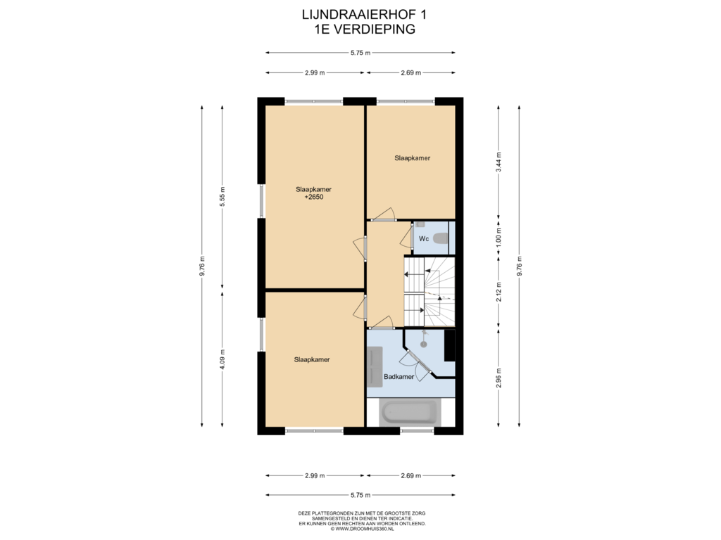 Bekijk plattegrond van 1E Verdieping van Lijndraaierhof 1