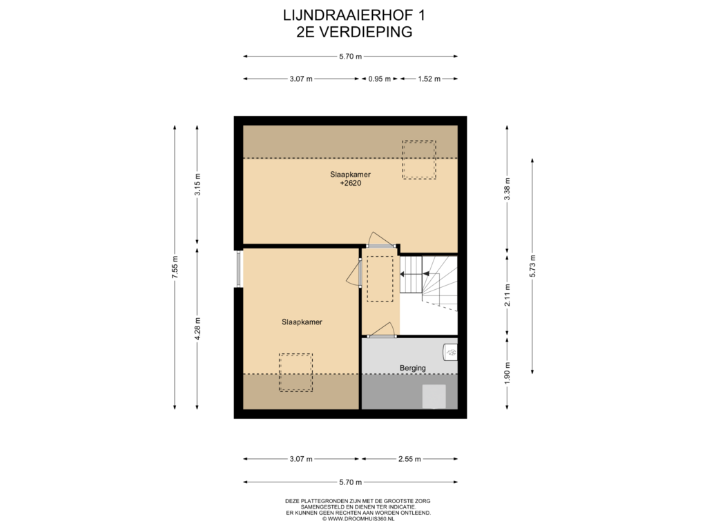 Bekijk plattegrond van 2E Verdieping van Lijndraaierhof 1