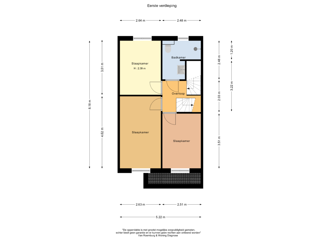 Bekijk plattegrond van Eerste verdieping van Ambrosius van Ommerenlaan 69