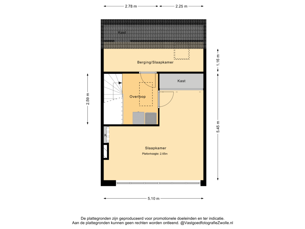 Bekijk plattegrond van 2e Verdieping van Frankhuizerallee 158