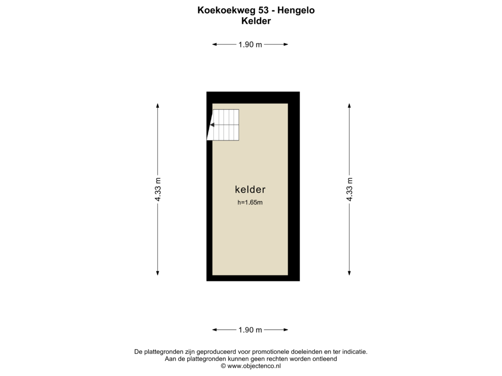 View floorplan of KELDER of Koekoekweg 53