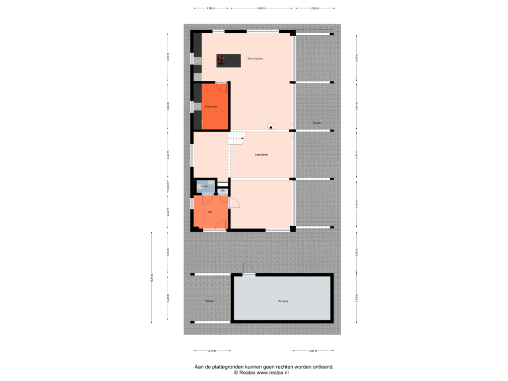 View floorplan of Begane grond of Wolfkaterweg 87