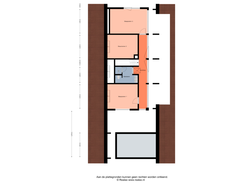 View floorplan of Verdieping of Wolfkaterweg 87