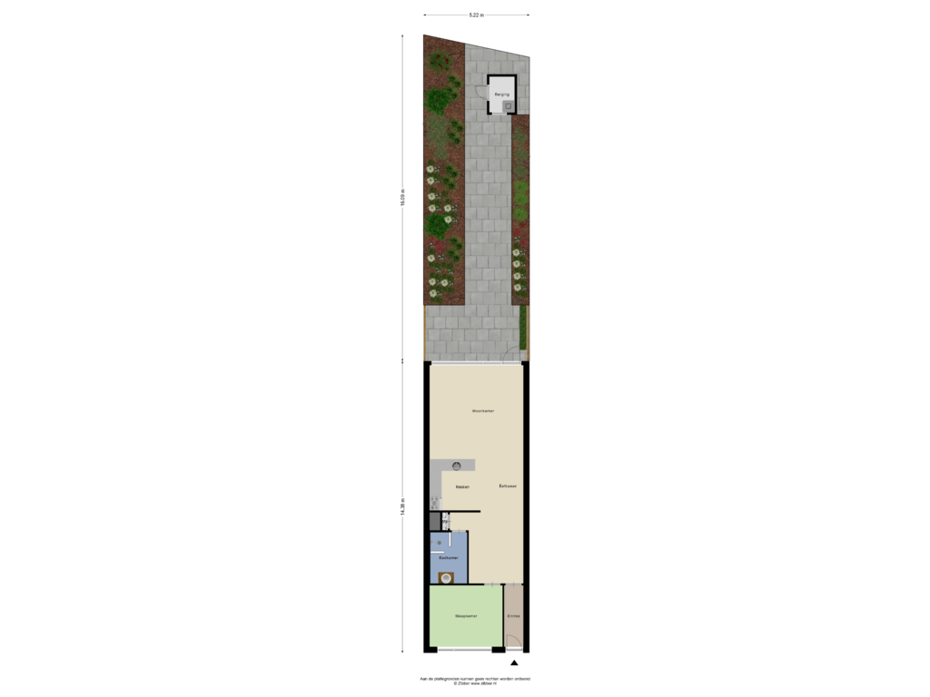 View floorplan of Appartement_Tuin of Boomstede 353