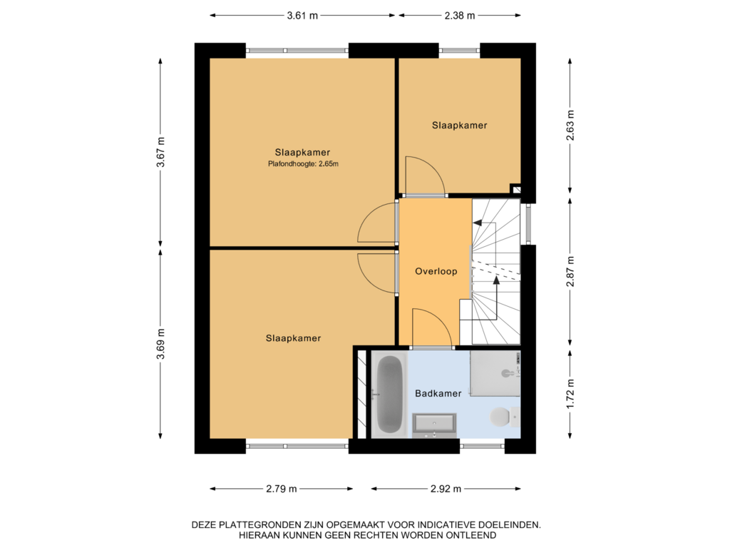 Bekijk plattegrond van 1e verdieping van Beekpunge 123