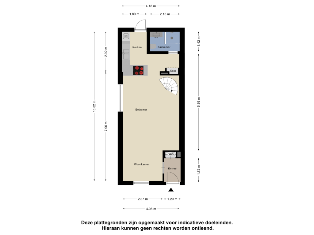 Bekijk plattegrond van Begane grond van 1e Scheepvaartstraat 7