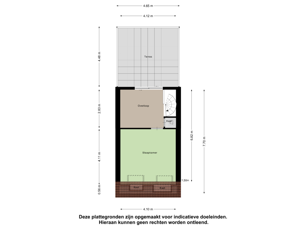 Bekijk plattegrond van Eerste verdieping van 1e Scheepvaartstraat 7