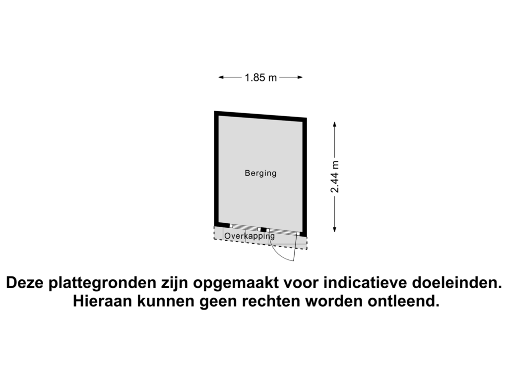 Bekijk plattegrond van Berging van 1e Scheepvaartstraat 7