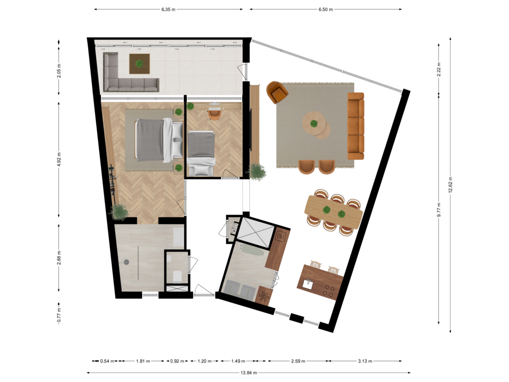 Bekijk plattegrond van Villa Waterranonkel 424 van Villa Waterranonkel 424