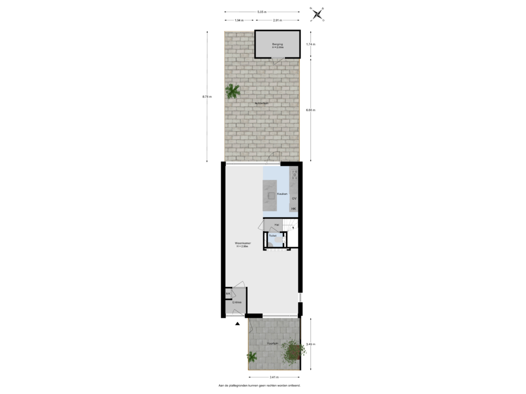 Bekijk plattegrond van Situatie van Paganinistraat 32