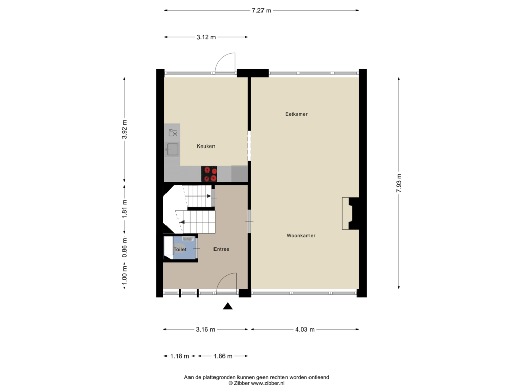 Bekijk plattegrond van Begane Grond van Merkelbachlaan 3