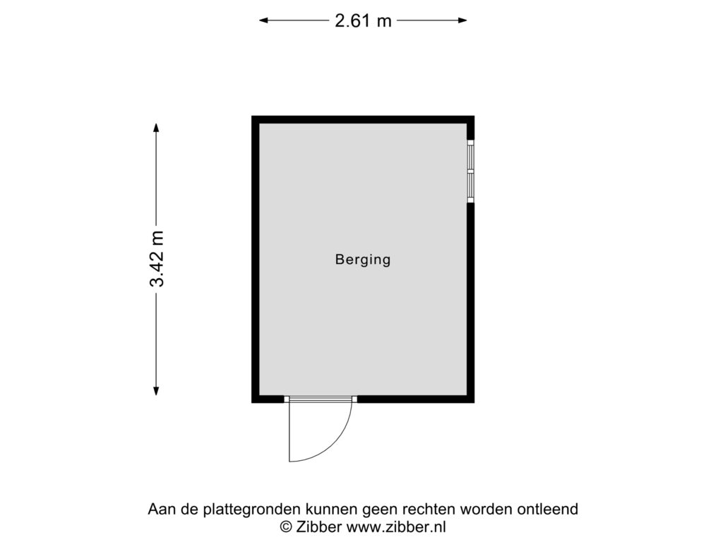 Bekijk plattegrond van Berging van Merkelbachlaan 3