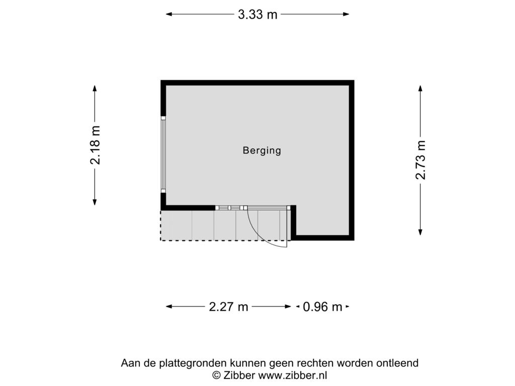 Bekijk plattegrond van Berging van Merkelbachlaan 3