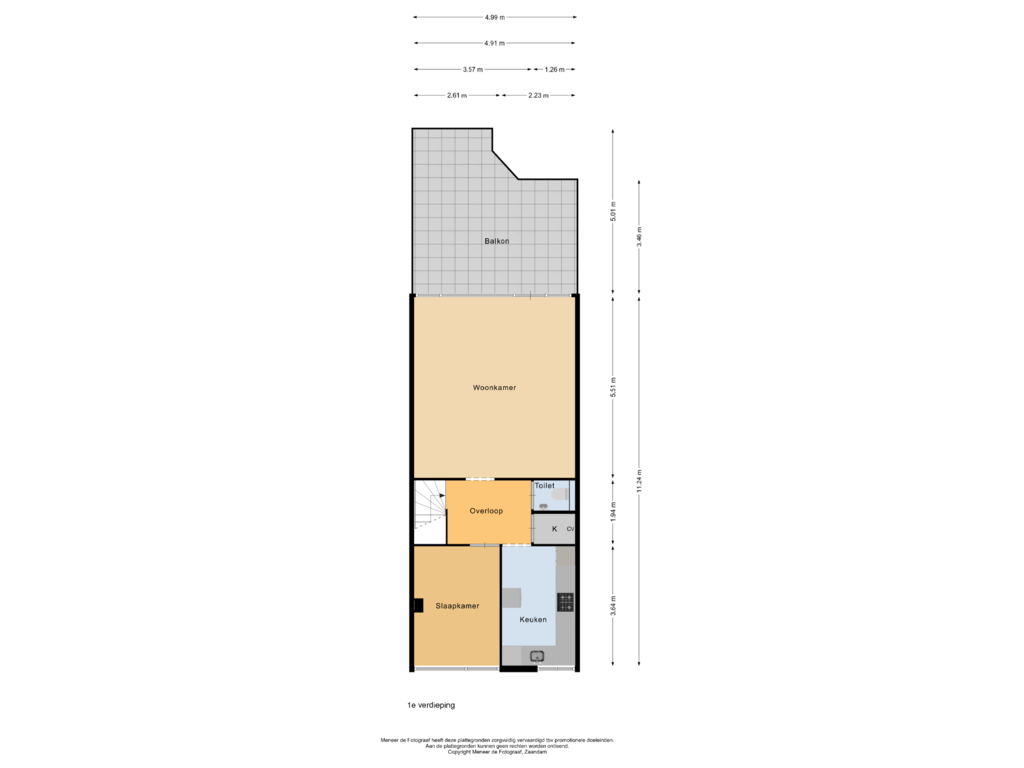 Bekijk plattegrond van 1e verdieping van Hollandsch Diep 113