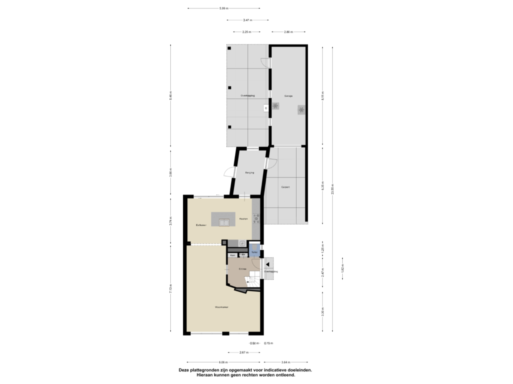 View floorplan of Begane Grond of Acacialaan 22