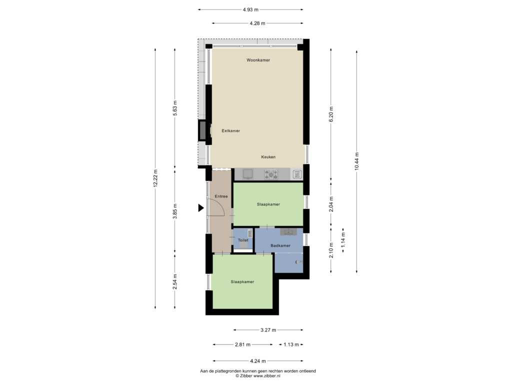 Bekijk plattegrond van Appartement van Joossesweg 3-18