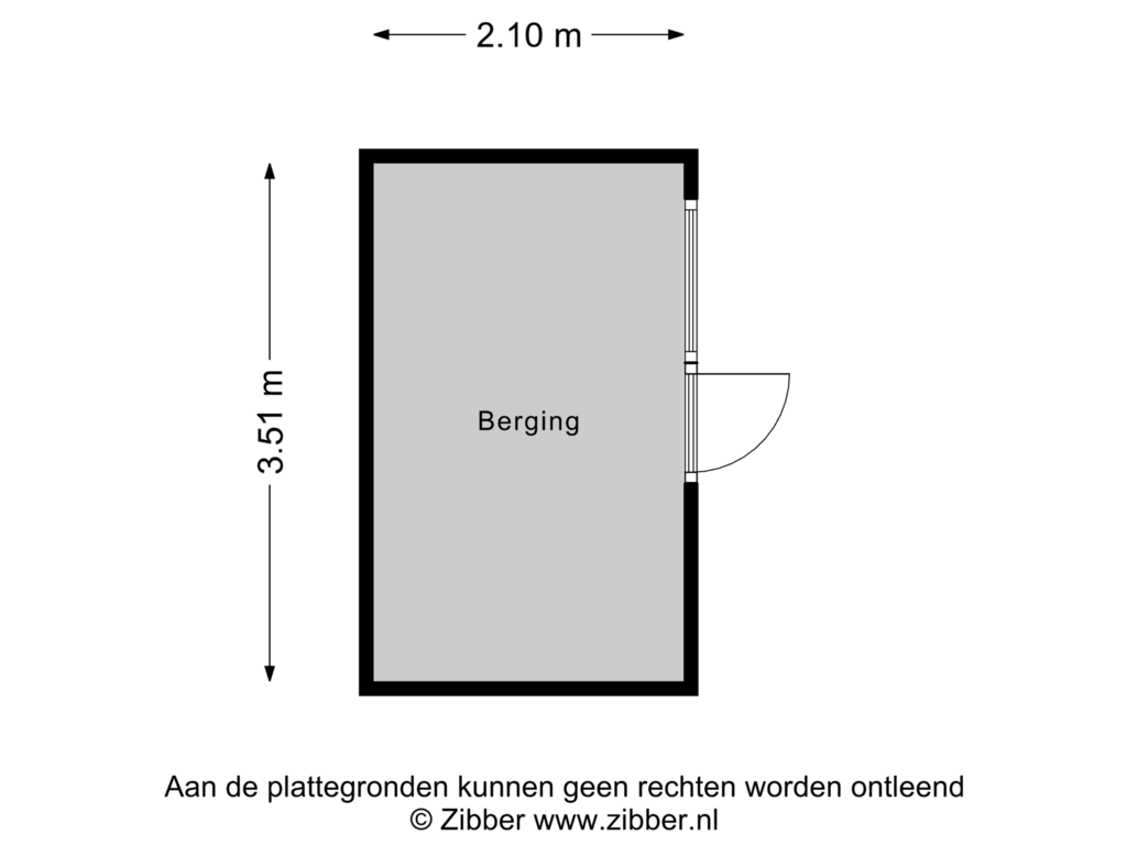 Bekijk plattegrond van Berging van Wollegras 14