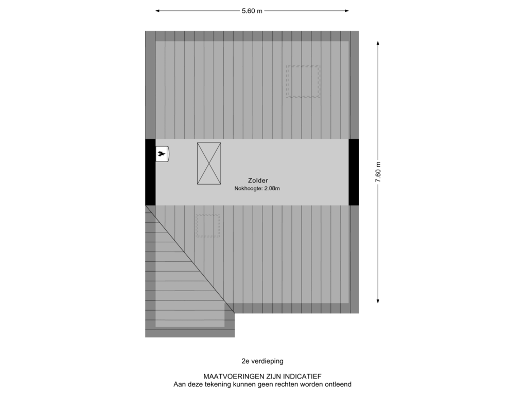 Bekijk plattegrond van 2e verdieping van Reeweg Oost 218