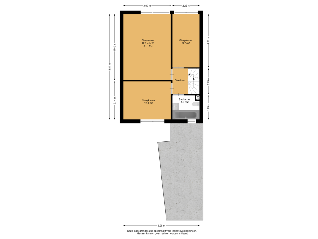 Bekijk plattegrond van 1e Verdieping van Ds. van Couwenhovelaan 139