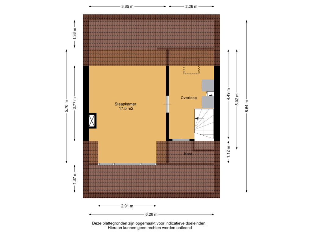 Bekijk plattegrond van 2e Verdieping van Ds. van Couwenhovelaan 139