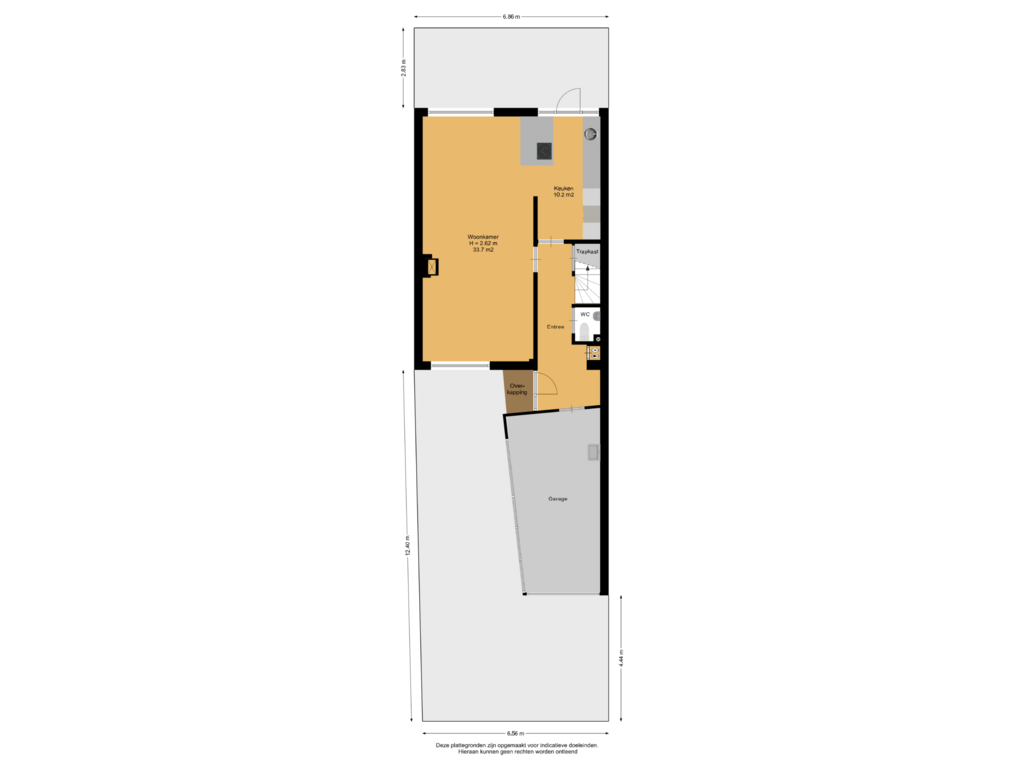 Bekijk plattegrond van Begane Grond Met Kavel van Ds. van Couwenhovelaan 139