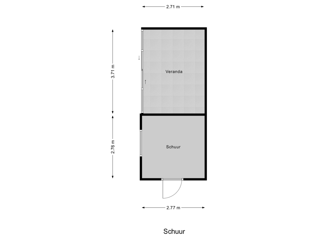 Bekijk plattegrond van Schuur van Galjoenstraat 13