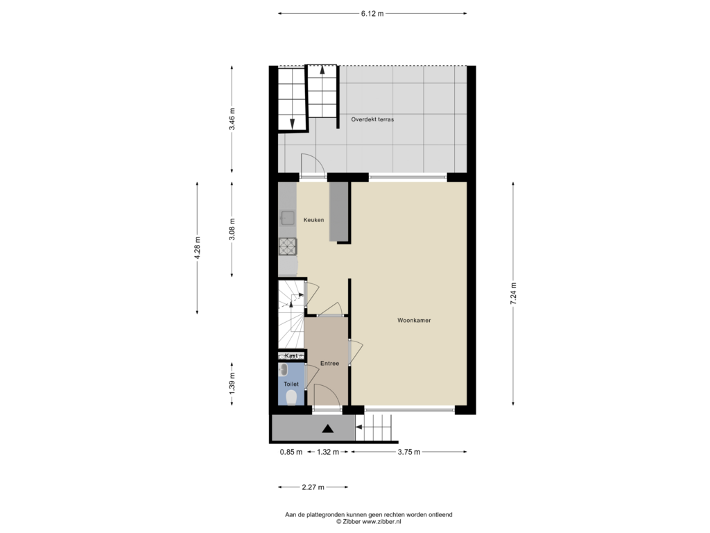 Bekijk plattegrond van Begane grond van Cantecleerstraat 38