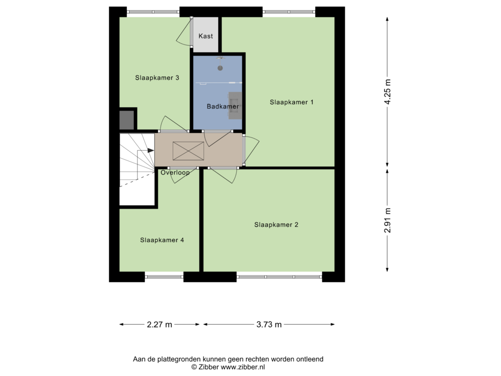 Bekijk plattegrond van Eerste verdieping van Cantecleerstraat 38